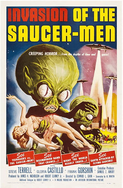 Invasion of the Saucer Men DVD (1957) DVD Movie Buffs Forever