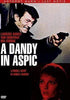 DVD cover for the movie "A Dandy in Aspic." It features a man pointing a gun in the upper background and a woman looking intense in the lower foreground. Text on the cover reads "Anthony Mann's Last Movie," and actors' names Laurence Harvey, Tom Courtenay, and Mia Farrow.