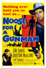 The A Noose for a Gunman (1960) DVD features a vintage movie poster with a cowboy in a hat and red bandana, shadowy gunman, lasso, and bold red and blue text—ideal for classic Western fans.