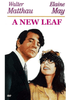 A movie poster for A New Leaf shows a man in a suit and a woman with glasses and a hat, with the actors' names Walter Matthau and Elaine May above the title in pink text. Perfect for fans of classic movies on DVD, this A New Leaf DVD (1971) is a must-have addition to any collection.