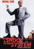 Movie poster for A Shock to the System (1990) DVD featuring Michael Caine in a grey suit, standing giant-sized over a city skyline with one foot propped up, holding a cigar. The text reads "Michael Caine" and "A Shock to the System, A Film by Jan Egleson." An ideal addition for collectors seeking rare movies on DVD or fans looking to add the unforgettable A Shock to the System (1990) DVD to their collection.