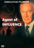 Agent of Influence DVD (2002) features a dramatic cover with a serious man in a suit, a prominent red hammer and sickle symbol, and two shadowy silhouettes set against a dark, moody background. This rare and hard-to-find film stars Christopher Plummer in an intense thriller about a Canadian diplomat inspired by true events.