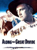 Movie poster for Along the Great Divide (1951) DVD, a classic western featuring Kirk Douglas as a stern cowboy in a hat, a cheerful woman seated, horse riders in motion, and majestic mountains behind them. This rare DVD edition brings to life the rugged spirit and dramatic scenery of an unforgettable era.