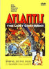 DVD cover for Atlantis: The Lost Continent DVD (1961), showcasing vivid fantasy artwork with ancient monuments, flowing lava, and key characters, the title boldly displayed in red lettering and cast credits along the bottom—a must-have for collectors seeking rare DVD releases.
