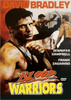 Blood Warriors DVD (1993) features a cover with a muscular man in a tank top raising his fists, two men engaged in combat in the background, and the cast names David Bradley, Jennifer Campbell, and Frank Zagarino displayed. Ideal for collectors searching for hard-to-find movies or fans looking for rare DVDs.