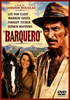 Barquero DVD (1970) features a classic Western cover showcasing Lee Van Cleef as a rugged man in a hat, accompanied by a smiling woman beside a black horse, with majestic mountains in the background. The names of the cast and director are prominently displayed at the top, making this rare DVD an essential addition to any movie collection.