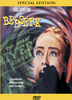 A fearful woman covers her mouth with a gloved hand. "Berserk" is written in bold yellow letters above, along with other text promoting this classic thriller on the Berserk DVD (1967)—a chilling Joan Crawford movie experience.
