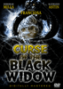 A woman shrouded in spider webs stands before a looming black widow spider, with the title "Curse of the Black Widow DVD (1977)" displayed above her. The names Deborah Mills, Sylvia Francisosa, and Kathleen Astin appear on the cover. Ideal for collectors of classic movies or horror film enthusiasts looking to expand their rare movie collection on DVD, this release features the official DVD video label at the bottom.