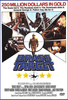 Brass Target DVD (1978) features a dramatic movie poster with split images of gripping action scenes, a man wielding a gun, and prominent military symbols, highlighted by bold red and gold text referencing stolen gold during WWII. This classic film is an essential addition for collectors seeking hard-to-find World War II era movies on DVD.