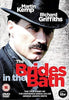 The Brides in the Bath (2003) DVD cover features a man in a black hat and suit with a mustache and serious look, plus text listing actors Martin Kemp and Richard Griffiths.