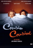 A man and woman lie in bed under white sheets, looking at each other. The movie title “Cousin Cousine” appears in large script, with cast names and director credits above and below. The Cousin Cousine DVD (1975) is a classic French film presented with English subtitles and compatible in Region ALL.