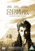Caesar and Cleopatra DVD (1945) cover featuring Cleopatra in Egyptian attire, with pyramids and the Sphinx in the background. The names of the actors, including Claude Rains as Julius Caesar, are displayed along with a quote by George Bernard Shaw at the top and bottom.