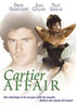 The Cartier Affair (1984) DVD movie poster features a serious man’s face, a glamorous woman in black, plus the names David Hasselhoff, Joan Collins, and Telly Savalas—ideal for rare movie collectors.