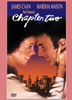 A smiling woman and man face each other closely, touching foreheads. Above them, the names James Caan and Marsha Mason appear alongside the title Chapter Two DVD (1979), with a city skyline stretching beneath.