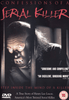 Rare and hard-to-find Confessions of a Serial Killer DVD (1985) cover, showcasing a masked figure behind bars on a dark background. Bold red and white text displays reviews, while the subtext references Henry Lee Lucas as a twisted serial killer. Rated 15.