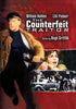 Movie poster for the WWII espionage thriller The Counterfeit Traitor features a man in a cap and coat running, a distressed woman, and scenes with vintage cars and soldiers. Cast names are listed at the top, promoting this rare classic now available on The Counterfeit Traitor DVD (1962).