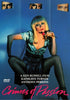 A woman in a black dress and stockings sits on a chair, holding a red rose, while four human eyes appear above her. The text reads: Crimes of Passion and credits Ken Russell, Kathleen Turner, and Anthony Perkins. Add this rare classic to your collection with the Crimes of Passion DVD (1984)—ideal for collectors seeking hard-to-find movies on DVD.