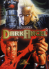 Dark Angel DVD (1990) cover showcases a rare sci-fi film with a chilling white-haired antagonist looming above, a determined man with a gun positioned below, and dynamic science fiction visuals in the background. The title “Dark Angel” and Dolph Lundgren’s name are boldly displayed at the center, emphasizing this distinctive Houston cop movie.