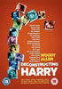 Movie poster for Deconstructing Harry (1997) DVD displays actor photos in vibrant colored squares, a bold orange H shape, and cast names listed vertically. This Woody Allen film features an all-star ensemble, with the title and ratings shown at the bottom—an ideal pick for fans looking to own Deconstructing Harry (1997) on DVD.