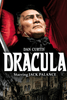 Jack Palance as Dracula lies in a coffin above a dark gothic horror castle on the cover of the Dracula (1974) DVD, featuring the film title and credits in white text.