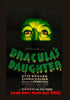 A mysterious green face with glowing eyes looms above the bold, dripping title “Dracula’s Daughter” on this rare 1939 horror movie DVD. The dark background highlights the cast names and tagline, “Look Out! She’ll Get YOU!”—making this classic DVD a must-have for collectors seeking vintage horror gems.