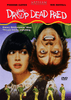 DVD cover for Drop Dead Fred DVD (1991) featuring a woman with short dark hair glancing sideways, while a man hangs upside down above her with a mischievous grin. The bold red title, playful cartoon graphics, and tagline text make it a must-have for classic movie lovers on DVD.