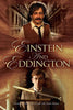 Einstein and Eddington (2008) DVD movie poster features two men—one with curly hair and mustache above, the other in glasses and a suit below—set against a sepia-toned, historical background. Ideal for rare movie collectors.