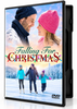 The Falling for Christmas DVD case features a smiling man and woman looking at each other, with a family of three ice skating on a snowy lake at the bottom.