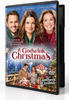 A Godwink Christmas DVD case featuring three actors at the top and a man and woman at a festive outdoor market below, showcasing a holiday romance movie from the Countdown to Christmas series.