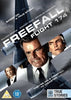 The Freefall Flight 174 (1995) DVD cover features three serious characters above a Canadian airliner in flight, bold title text, actor names, and the tagline "They’re on a freefall to disaster...