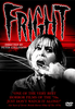 A terrified woman screams as a knife-wielding hand covers her mouth, while the title “FRIGHT” appears in blood-red letters above, framed by dramatic lighting and swirling clouds. This chilling image is from Fright DVD (1971), a suspenseful and rare classic movie that collectors prize for its intense atmosphere. At the bottom, the DVD video logo and review quotes emphasize why this is one of those must-have rare movies on DVD.