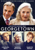 Georgetown (2019) DVD movie poster featuring Christoph Waltz and Vanessa Redgrave at the top, with smaller images of Waltz, Redgrave, and Annette Bening below, plus their names and awards. A must-have for Georgetown DVD collectors.