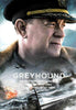 A stern man in a naval uniform is superimposed over wartime scenes with warships and planes. The text reads: GREYHOUND. This gripping World War II movie captures the peril and intensity of battle at sea—the only thing more dangerous than the front lines was the fight to get there. Discover Greyhound (2000) DVD, a rare film on DVD that brings history vividly to life.