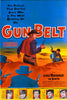The Gun Belt (1953) DVD features a vintage movie poster with a cowboy aiming his gun at two armed men in blue hats. Tagline: The Ambush That Started Every Man In The West Buckling On His Gun Belt.