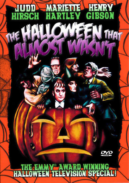 The Halloween That Almost Wasn’t DVD (1979) features a vibrant cover with cartoonish monsters like a mummy, Dracula, and a witch emerging from a jack-o-lantern against an orange background and bold, colorful text—an essential Dracula DVD for collectors of rare classic movies and the ideal addition to any Halloween movie collection.