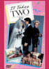 The DVD cover for It Takes Two DVD (1988) displays a pink background with confetti, featuring images of a bride and groom, a woman in a leather jacket, a man beside a red sports car, and an intimate couple. The official DVD Video logo appears at the bottom. This is a rare collector’s gem—don’t miss your chance to own this classic!.