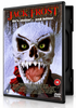 A menacing, skull-like snowman with glowing green eyes and sharp teeth looms over the title on the Jack Frost DVD (1997) cover, accompanied by the tagline, Hes chillin... and killin.