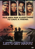 Movie poster for Let’s Get Harry DVD (1986) features four men’s portraits, the tagline “Five men risk everything to save a friend,” and a group in a boat at sunset with jungle silhouettes in the background—a thrilling addition for collectors of rare movies on DVD.