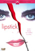 DVD cover for Lipstick DVD (1976) featuring two faces with red lips, separated by a jagged red line. The tagline reads, it isn’t always an invitation to a kiss. The title Lipstick is in bold red font. This Margaux Hemingway movie makes a striking addition for collectors of vintage classic movies and rare movies on DVD.