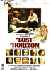 Movie poster for Lost Horizon DVD (1973) featuring a man playing piano for a woman in a scenic garden with an ornate temple, along with headshots of the main cast members at the bottom. Perfect for fans of vintage classic movies, the title and credits are prominently displayed in the center.