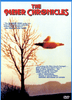 A blurred image of a UFO—evoking the iconic Billy Meier sightings—floats near a bare tree at sunset, with reviews and the title The Meier Chronicles: The Beamship Trilogy (1997) 2 Disc Set displayed at the top.