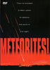DVD cover for Meteorites! DVD (1998) features red streaks across a dark sky, with bold red text: METEORITES! and white lettering above declaring, “They’ve traveled a billion years to destroy the earth in one night.” Ideal for collectors of rare DVDs, this classic 1998 film brings cosmic danger straight to your screen.