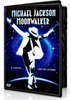 Moonwalker DVD (1988) case featuring a silhouette of a man in a suit and hat dancing with arms outstretched against a blue starry space background, with text reading Michael Jackson Moonwalker and A movie... like no other.