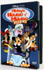 On the cover of the Mickey’s House of Villains DVD (2002), Mickey Mouse stands on a platform surrounded by classic Disney villains, including Captain Hook, Hades, Ursula, Jafar, Cruella de Vil, and the Queen of Hearts.