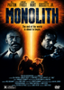 Movie poster for Monolith (1993) DVD, a rare film featuring four actors, dramatic lighting, and a fiery explosion in the background. Hinting at alien life, the tagline reads: The end of the world is about to begin. Bill Paxton DVD and rating logos appear at the bottom.