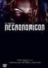 DVD cover for Necronomicon The Book of the Dead DVD (1993), an H.P. Lovecraft-inspired film, featuring a shadowed face with glowing eyes behind bold, stylized title text. Film credits and the Necronomicon DVD video logo appear at the bottom, capturing the eerie essence of cosmic horror.