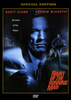 Night of the Running Man DVD (1995) cover features a dramatic Las Vegas cityscape backdrop, showcasing two men—one in close-up and another running with a bag. The design references vintage classic movies, with text that reads “Survival of the fittest” and “Special Edition,” highlighting this rare thriller about a cab driver in Las Vegas.