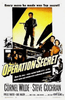 Operation Secret (1952) DVD features a vintage movie poster with a gun-wielding man above action scenes, including a woman and soldiers. The yellow and black text spotlights stars Cornel Wilde and Steve Cochran.