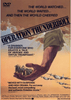 A large hand descends toward a crowd of people with helicopters soaring in the background, dramatically recreating the bold Israeli commando rescue during the Entebbe hostage crisis; "Operation Thunderbolt" is prominently displayed across the image, mirroring the cover art of the Operation Thunderbolt DVD (1977).