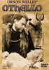 The Othello DVD (1951) cover features a sepia image of a man in dark attire gazing at a reclining woman, with the DVD logo and an award emblem adding to its vintage look.